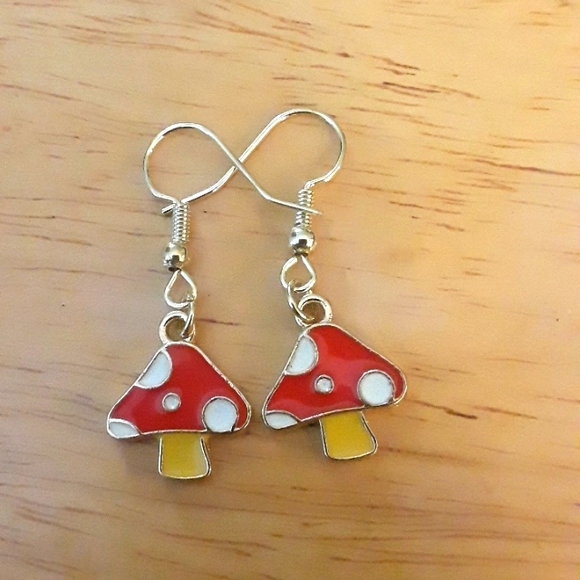 Hand Crafted Jewelry - Mushroom earrings